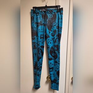 Teal Swirl Leggings